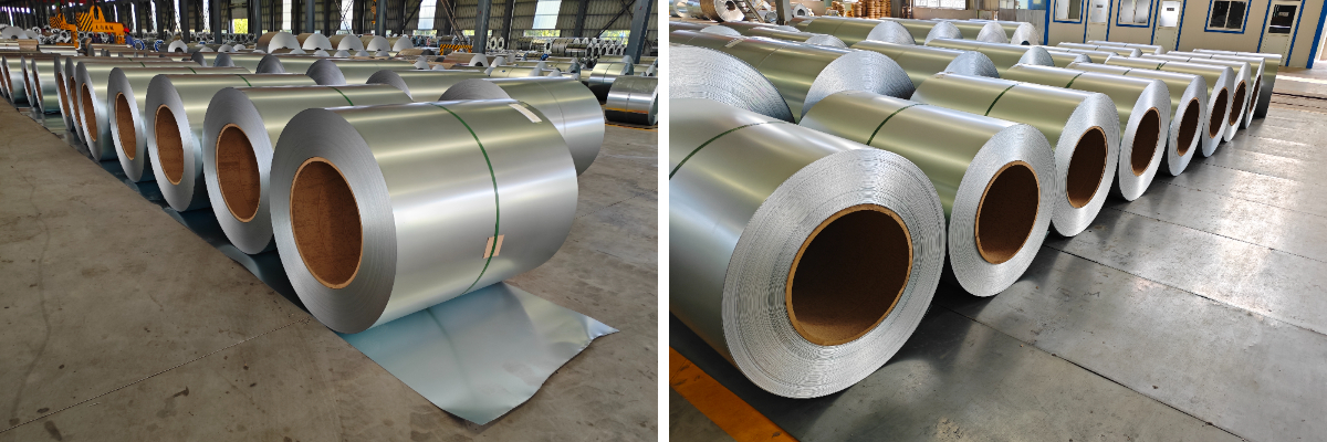 فولاذ مجلفن بدون بريق