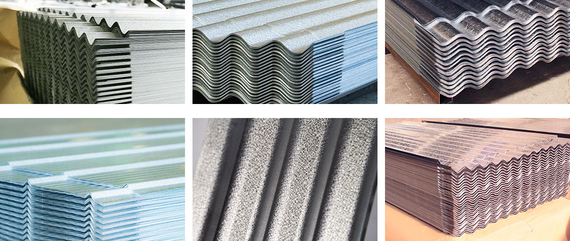 Оцинкованные гофрированные стальные листы